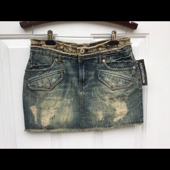 Denim Mini Skirt - Picture 2 of 4